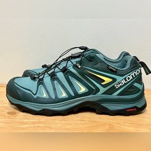 Salomon X Ultra 3 GTX Gore-Tex Hiking Shoes Women's Size 8 Artic Teal 400065